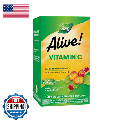 Nature'S Way Natures Way Alive Vitamin C Supplement Made Organic Acerola