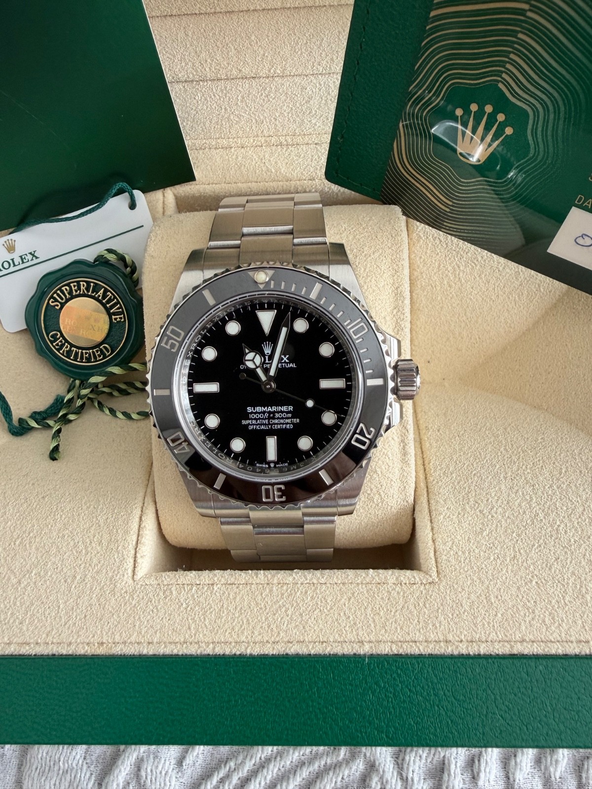 Rolex Submariner M 124060-0001 No Date 41mm 2020 Full Set.