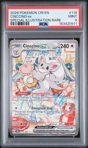 Cinccino ex graded PSA 9 for sale on eBay