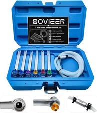 Brake Bleeder Wrench Set, Brake Fluid Clutch Bleeding Spanner Tool Kit, 7 12m...