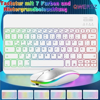 QWERTZ Tastatur Beleuchtet Für Lenovo Tab P10 P11 Pro M11 M10 HD FHD Plus E10 DE