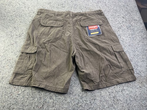 Wrangler Hero Originals Cargo Shorts Size 42 Gray Loose Fit Premium Fabric
