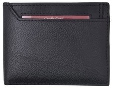 Mens Bifold Leather RFID Wallet with Removable Front ID Window Credit Card Holde
