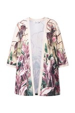 MIAMODA Damen große Größen Blusenjacke leichte A Linie Safari Druck 842450