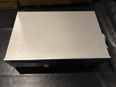 JVC DD-5 Stereo Cassette Deck Japan 1980s Vintage Silver Audio Hi-Fi Works Great