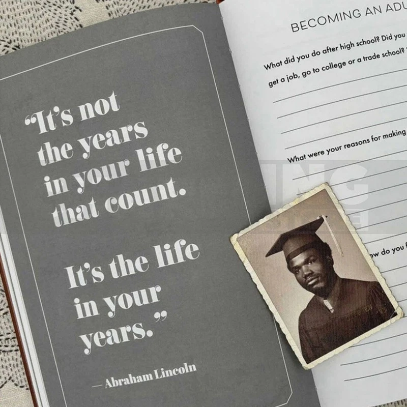 Dad, I Want to Hear Your Story/ Tell Me Your Life Story, Mum Guided Journal Book - image 3 of 4