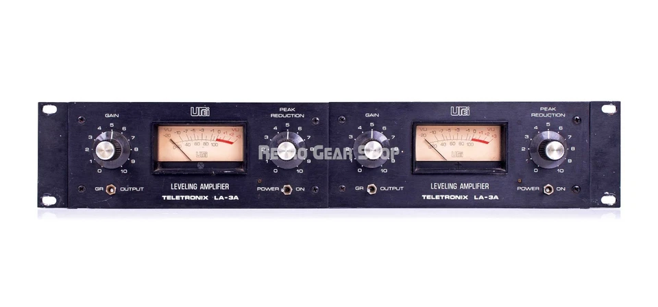 Urei Teletronix LA-3A Vintage Leveling Amplifier Compressor Stereo Pair LA3A - Image 2 of 4