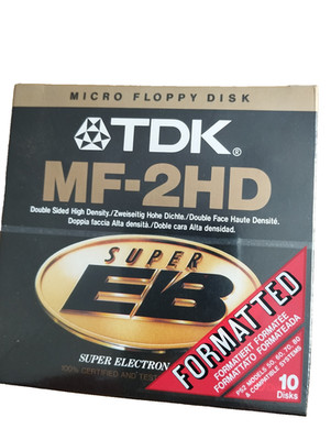 micro Disketten, Neu in OVP, 10 Stück, TDK MF- 2HD, Super EB, micro floppy Disk