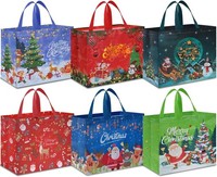 GeschenktüTen Weihnachten 6 StüCk 40X36X15Cm Wiederverwendbar Non Woven Mit