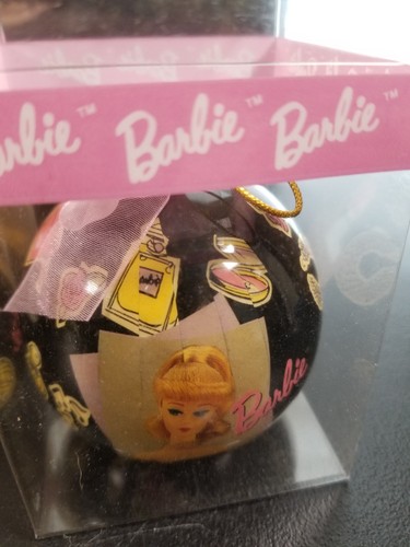 Barbie Ornamento Set 6 Palline Vintage con Scatole Anni 90 Mattel Holiday Decor - Foto 2 di 7
