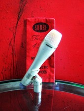 Vintage 1990's Shure SM-63 dynamic microphone Low Z w clip pouch E.V 635A 1