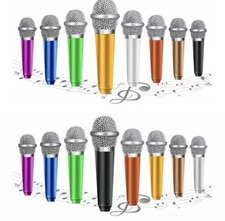 2 Pack JeMii Mini Microphone for iPhone, Miniature Microphone, ASMR, Black Gold