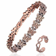 99.99 Pure Copper Magnetic Bracelet for Adult, Anti-Oxidation Scratch Resistant