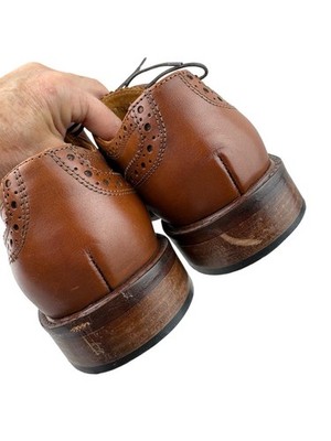 Broletto Baroque Mens Shoes 7.5 Brown Italian Leather Oxford  display picture 1