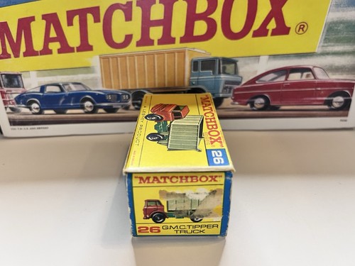 Vintage Matchbox GMC Tipper Truck Box No. 26 w/ Tipper Container Truck No. 47 - Picture 4 of 10