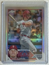 2023 Topps Chrome Refractors #135 Kody Clemens Rookie Card. rookie card picture