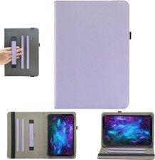 Case for 10.1 Inch Android Tablet, Multi-Angle Viewing Stand, Hand Strap, Purple