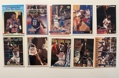 Lot Of 10 - Patrick Ewing Basketball Cards