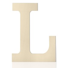 Wooden Letters 12 Inch L, 1/5 Inch Thick Large Wooden Letters for Wall Decor ...