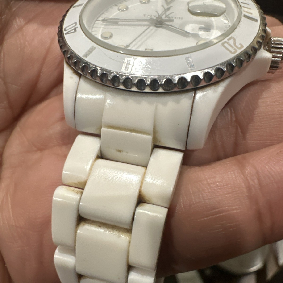 Working Toy Watch Paradox White/silver 41mm W/ Date Unisex  display picture 1
