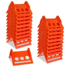 20 Pack Orange Flatbed Edge Protectors Corner Protectors for Up to 4 Inch Str...
