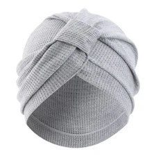 Knot Pleated Beanie Indian Women Muslim Turban Cancer Head Cover Islamic Caps