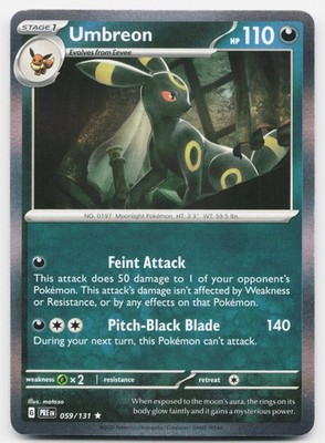 Umbreon Holofoil [PRE - 059/131] Rare Pokemon TCG