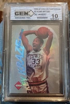 Kobe Bryant 1996 COLLECTOR'S EDGE KEY KRAZE  #3 GEM 10