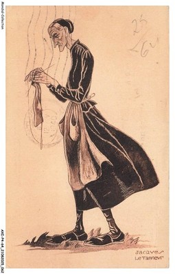 AXIP4-0241-64 - Alte Basquaise Zur Tricot - Jaques Le Tanner