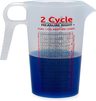 2 Stroke Oil Measuring Cup - Oil Gas Mixing Pitcher -In-1 Ratio Convers