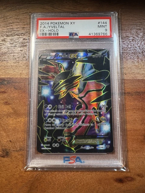 Pokemon 2014 Yveltal EX 144/146 Full art XY Holo PSA 9 Mint