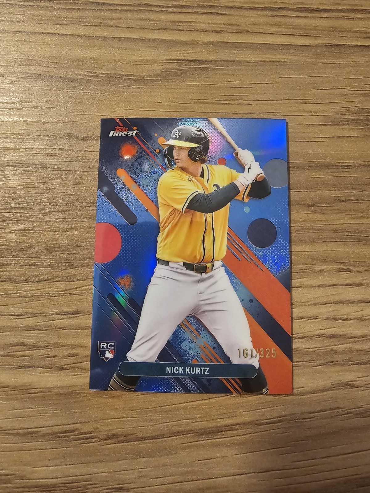 2025 Topps Finest - Common Nick Kurtz #10 Sky Blue Refractor /325 (RC)