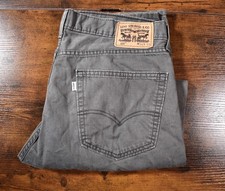 Levi’s Men’s 505 Black/gray Jeans Marked 36x30 Measures 36x29 Distressed