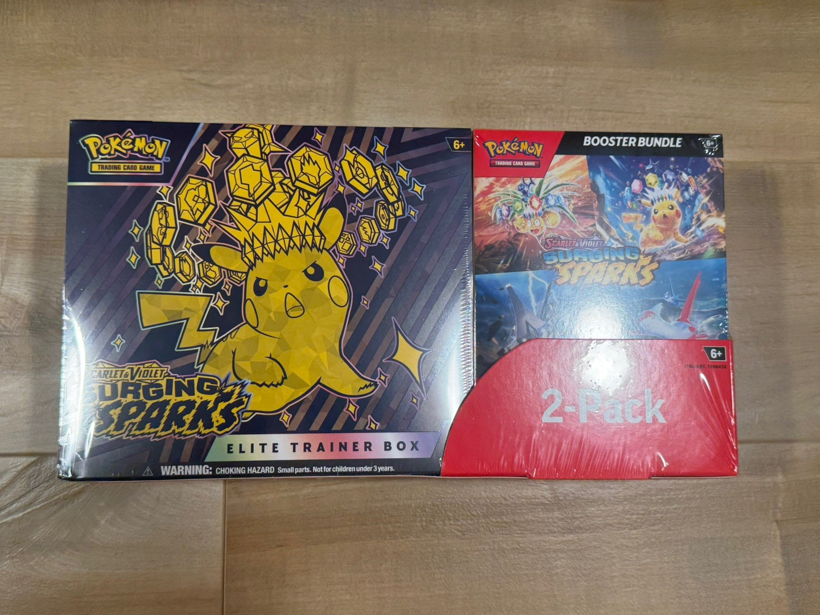 Pokemon Surging Sparks Elite Trainer Box & Booster Bundle Costco Factory Sealed