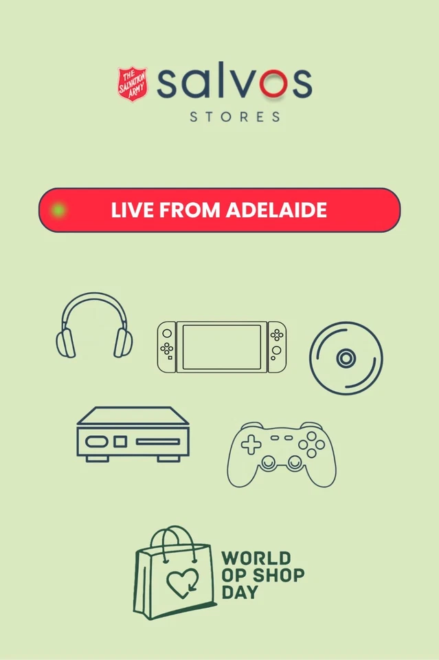 🕹️Salvos Stores World Op Shop Day Pop Culture Drop | Live from Adelaide 🎮