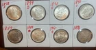 Lot of #8   Silver Morgan Dollars. Winner gets all eight.