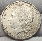 1887 S Morgan Silver Dollar, Better Date, 90% Silver US Coin, Morg-8745s