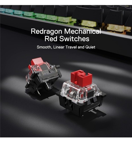 Redragon Dharma K556 PRO Wireless RGB Mechanical Gaming Keyboard 3 Modes Connect - 第 8/10 張圖片
