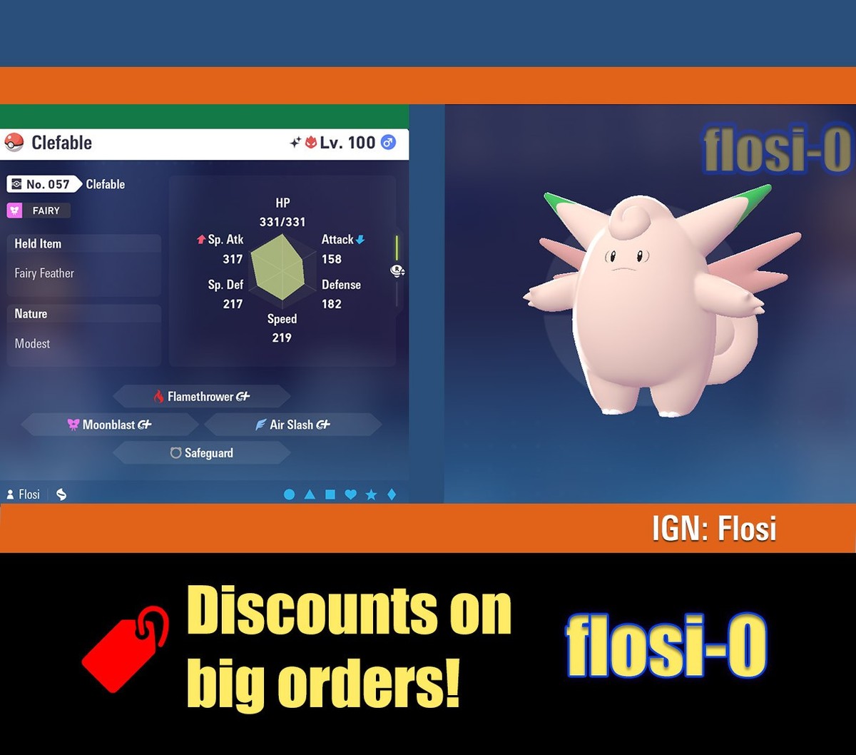 6IV Shiny Clefable Pokemon Legends ZA (Legends Z-A) | eBay