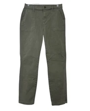 Evereve Payton Utility Ankle Slit Pant in Olive Green Size 27