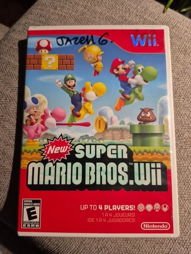 New Super Mario Bros. Wii (Nintendo Wii, 2009) Probado y funcionando sin manual