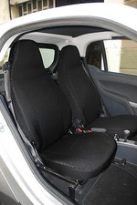 FODERE SEDILI AUTO SMART FORTWO  MODELLO 2007/2014 TESSUTO NERO