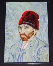 MR. BRAINWASH "Gogh Supreme" 4x6 Art Museum POSTCARD Mini Print banksy van gogh