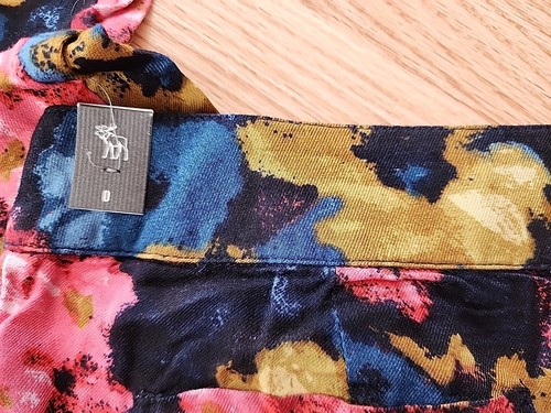 NWT ABERCROMBIE & FITCH Women's Flower Wide Leg Pants 💯 Viscose SIZE 0 - Picture 11 of 12