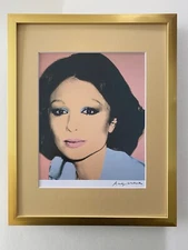 ANDY WARHOL | FARAH DIBAH IRAN SIGNED VINTAGE PRINT MATTED AND FRAMED