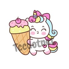 Stickers Unicorn Die Cut 1.95 "x 2" New  Select your Design 