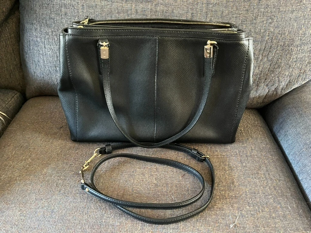 COACH LARGE CHRISTIE CARRYALL IN PELLE (F34672) Mezzanotte