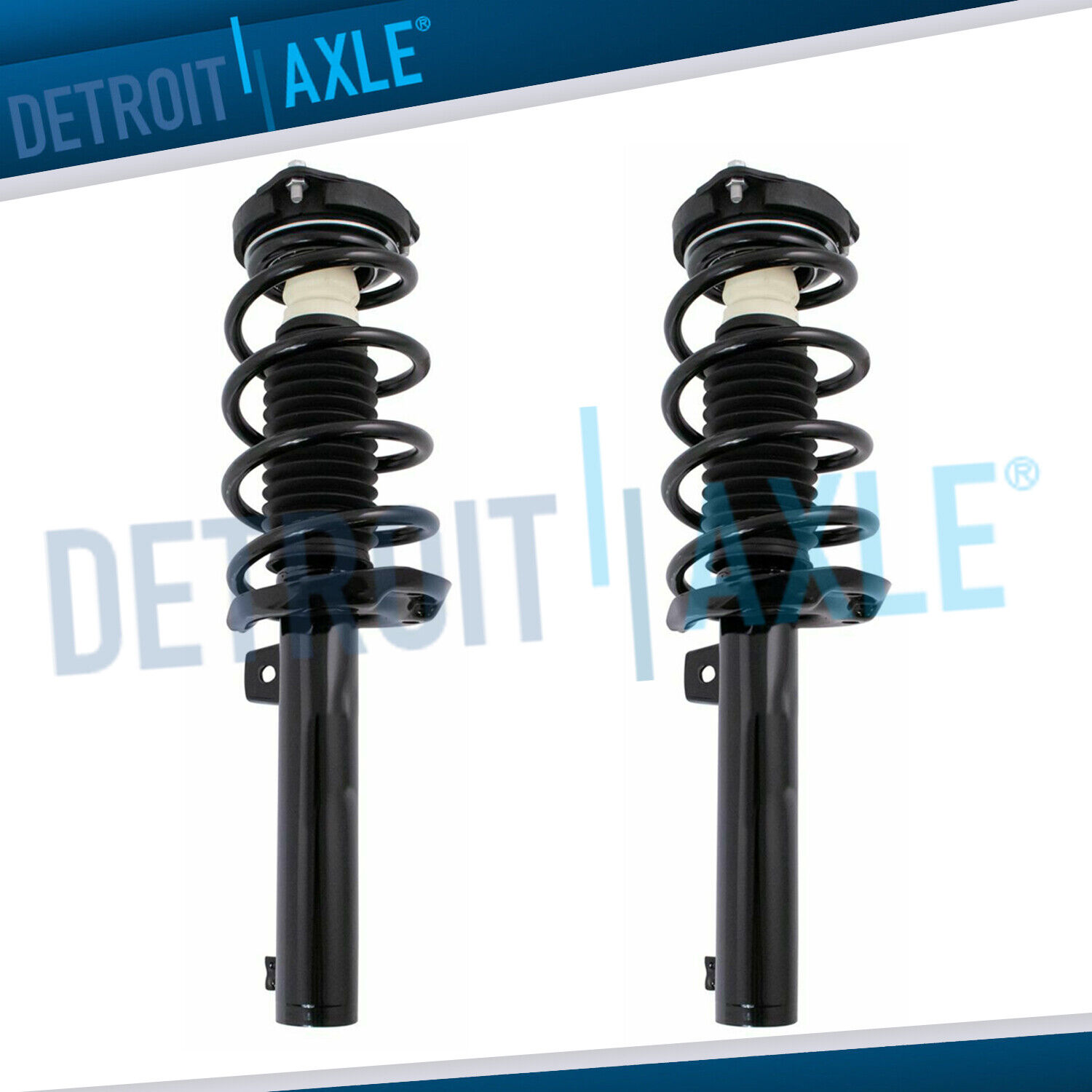 Detroit Axle - Front Struts w/Coil Spring Assembly Rear Shocks Replacement  for Volkswagen Beetle Golf Jetta 