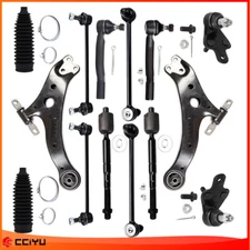 For 2007-2011 TOYOTA CAMRY Front Upper & Lower Control Arms Tie Rod End Sway Bar