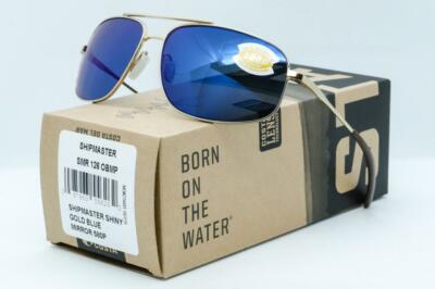 COSTA DEL MAR SHIPMASTER SUNGLASSES Gold frame / Blue Mirror 580P Polarized lens